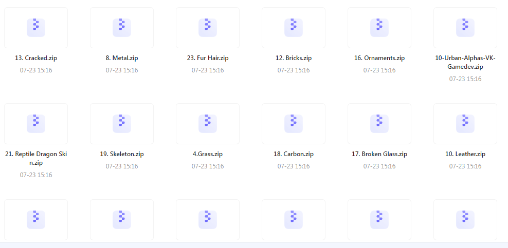 【素材分享】实用教程+素材 Zbrush与Blender表面纹理合集-天娱网创