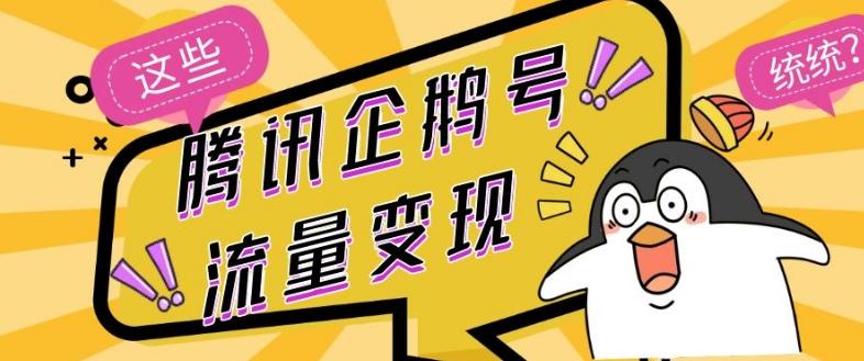 腾讯企鹅号流量变现，有播放就有收益，操作简单小白可做-天娱网创