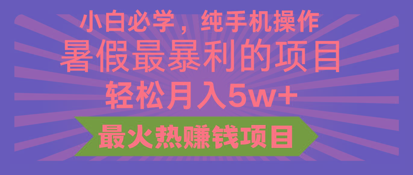 2024暑假最赚钱的项目，小红书咸鱼暴力引流简单无脑操作，每单利润最少500+-天娱网创