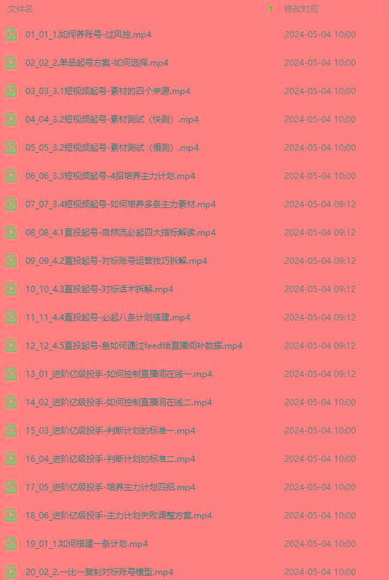 图片[1]-2024单品正价起号，直播素材投流选品：选品课+投流课+素材课+卡首屏/100节-天娱网创