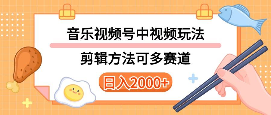 多种玩法音乐中视频和视频号玩法，讲解技术可多赛道。详细教程+附带素…-天娱网创
