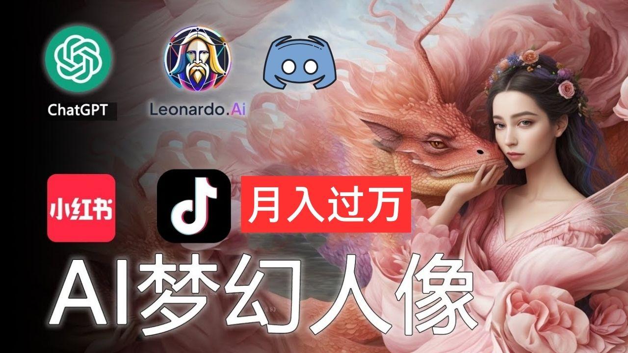 AI摄影梦幻人像：零基础也能月入过万的秘密-天娱网创