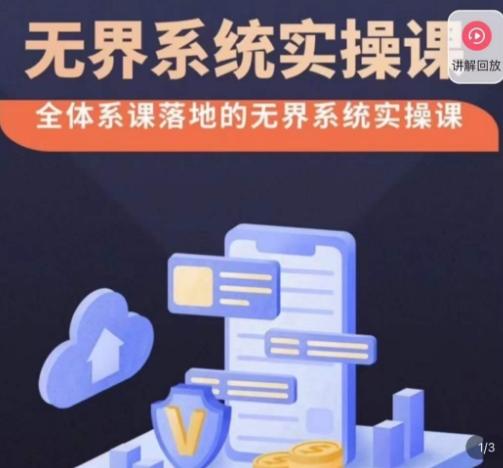 老衲·无界系统实操课，全体系落地无界改版后选择、出价、高投产做付费引流-天娱网创