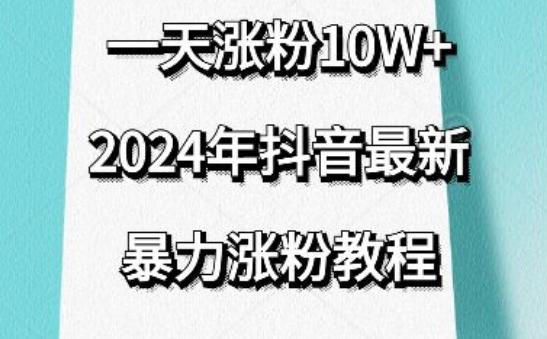 抖音最新暴力涨粉教程，视频去重，一天涨粉10w+，效果太暴力了，刷新你们的认知【揭秘】-天娱网创