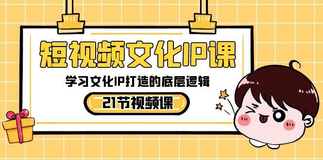 短视频文化IP课，学习文化IP打造的底层逻辑(21节课)-天娱网创