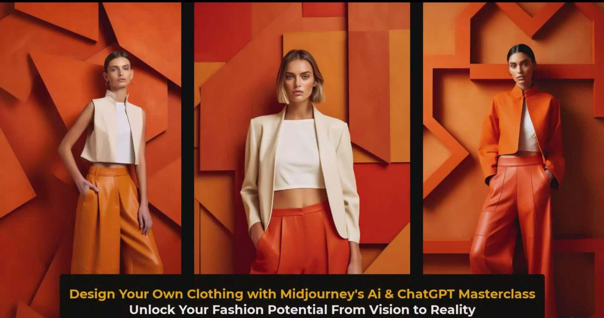 图片[3]-利用 Midjourneys Ai 人工智能设计自己的服装AI大师班-10节课-中英字幕-天娱网创