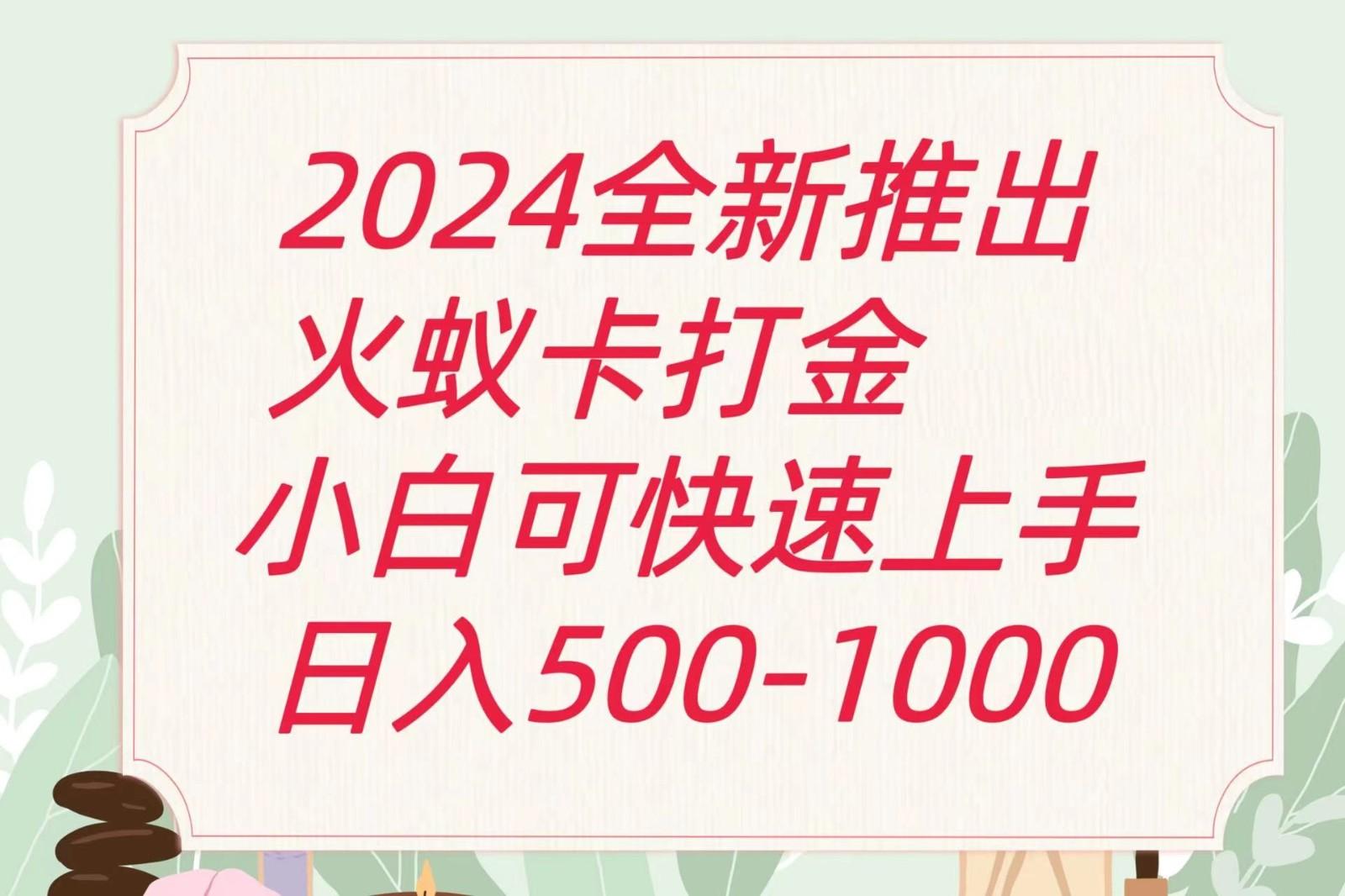 2024火蚁卡打金最新玩法和方案，单机日收益600+-天娱网创