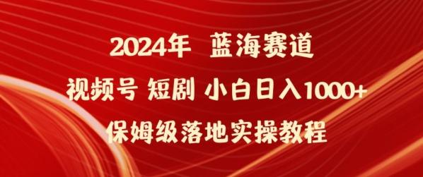 2024年视频号短剧新玩法小白日入1000+保姆级落地实操教程【揭秘】-天娱网创