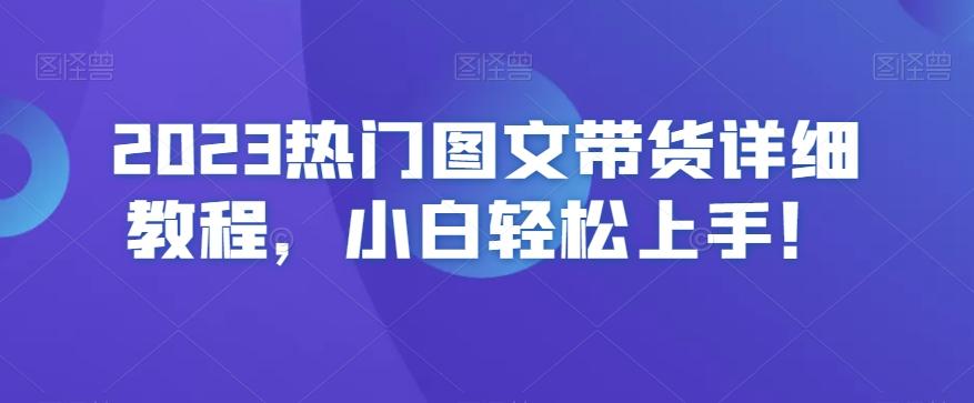 2023热门图文带货详细教程，小白轻松上手！-天娱网创