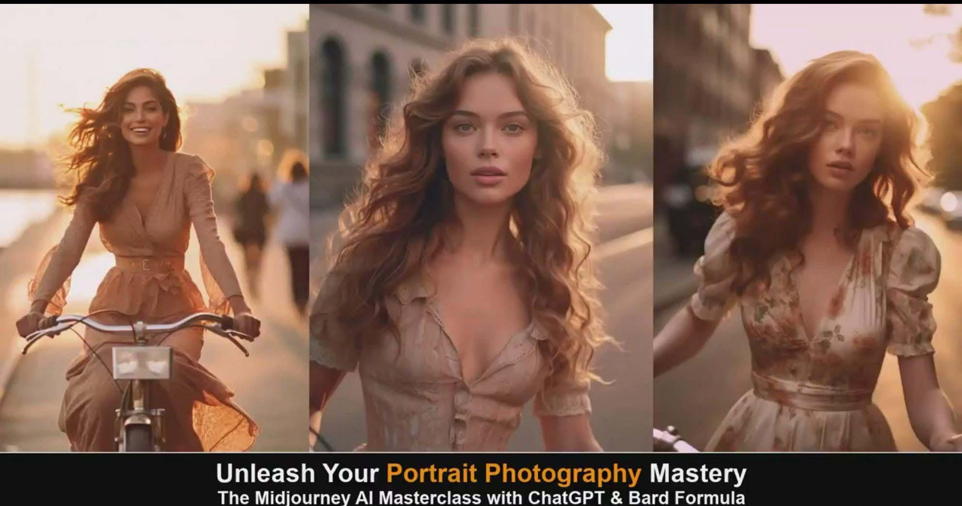 图片[4]-(9312期)Midjourney v5 ChatGPT 和 Bard AI人工智能人像摄影大师班-15节-中英字幕-天娱网创