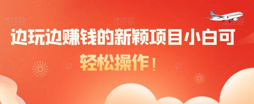 边玩边赚钱的新颖项目小白可轻松操作！-天娱网创