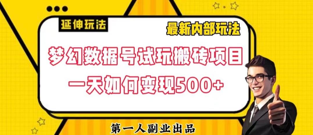 数据号回归玩法游戏试玩搬砖项目再创日入500+【揭秘】-天娱网创