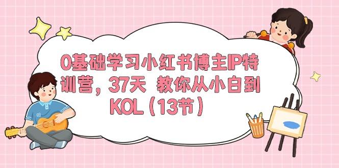 0基础学习小红书博主IP特训营，37天 教你从小白到KOL(13节-天娱网创