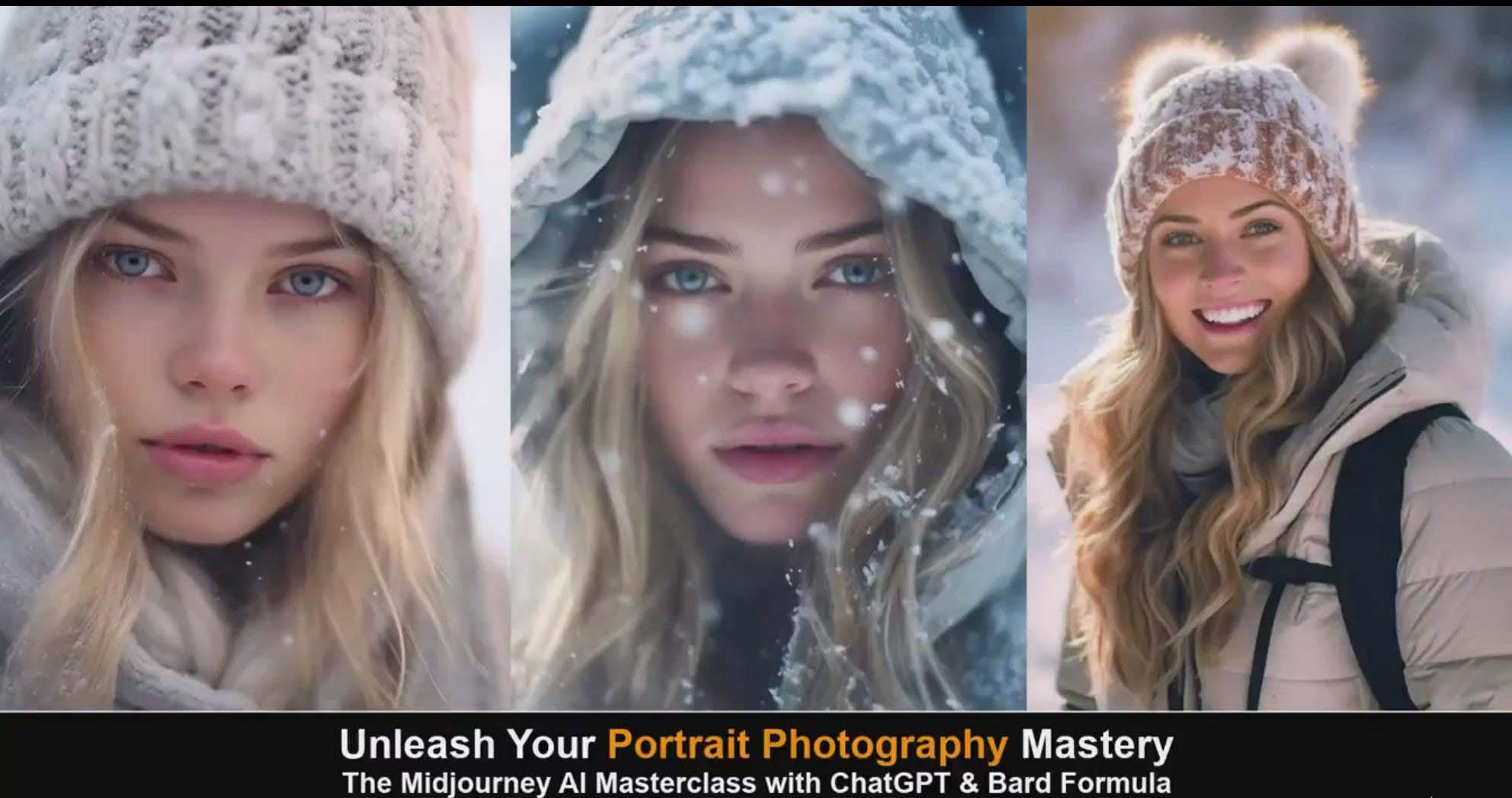 图片[5]-(9312期)Midjourney v5 ChatGPT 和 Bard AI人工智能人像摄影大师班-15节-中英字幕-天娱网创